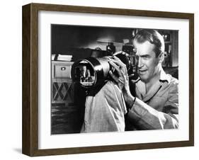 Rear Window, James Stewart, Raymond Burr (In Camera Lens), 1950-null-Framed Photo