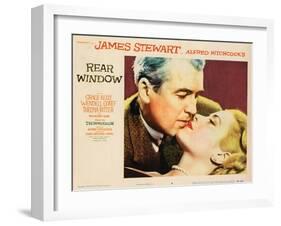 Rear Window, L-R: James Stewart, Grace Kelly, 1954-null-Framed Art Print