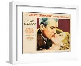 Rear Window, L-R: James Stewart, Grace Kelly, 1954-null-Framed Art Print