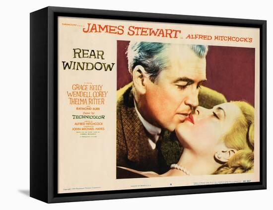 Rear Window, L-R: James Stewart, Grace Kelly, 1954-null-Framed Stretched Canvas