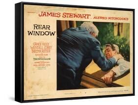 Rear Window, L-R: Raymond Burr, James Stewart, 1954-null-Framed Stretched Canvas