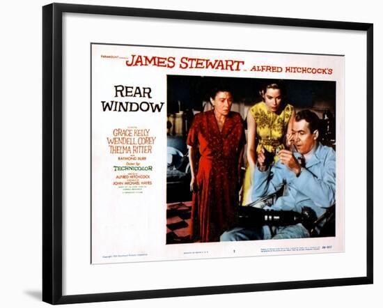 Rear Window, Thelma Ritter, Grace Kelly, James Stewart, 1954-null-Framed Art Print