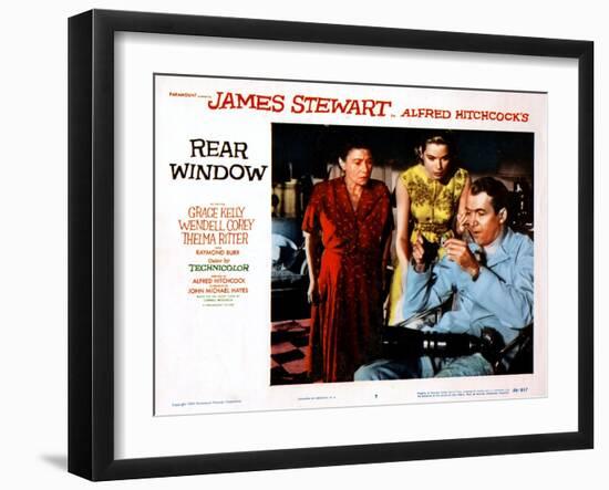 Rear Window, Thelma Ritter, Grace Kelly, James Stewart, 1954-null-Framed Art Print