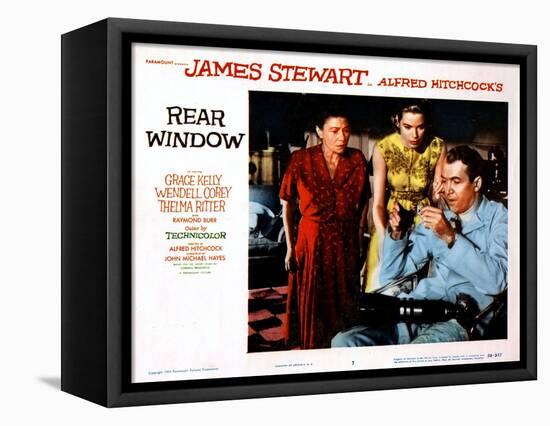 Rear Window, Thelma Ritter, Grace Kelly, James Stewart, 1954-null-Framed Stretched Canvas