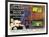 Rear Window, UK Movie Poster, 1954-null-Framed Art Print