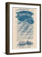 Reasons Why Friends' Oats Are the Best-null-Framed Art Print