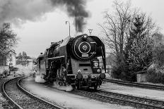 Old Steam Train-Rebec-Photographic Print