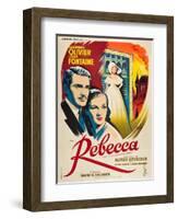 Rebecca, 1940, Directed by Alfred Hitchcock-null-Framed Giclee Print