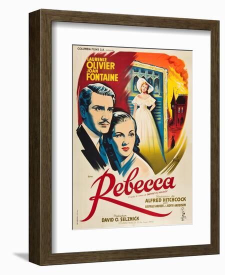 Rebecca, 1940, Directed by Alfred Hitchcock-null-Framed Giclee Print