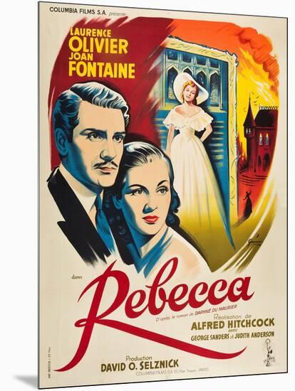 Rebecca, 1940, Directed by Alfred Hitchcock-null-Mounted Giclee Print