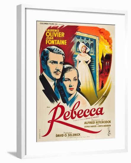 Rebecca, 1940, Directed by Alfred Hitchcock-null-Framed Giclee Print