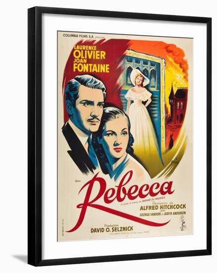 Rebecca, 1940, Directed by Alfred Hitchcock-null-Framed Giclee Print