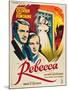 Rebecca, 1940, Directed by Alfred Hitchcock-null-Mounted Giclee Print