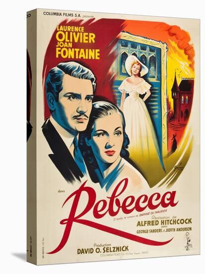 Rebecca, 1940, Directed by Alfred Hitchcock-null-Stretched Canvas