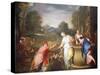 Rebecca and Eliezer, 1700-1705-Gregorio Lazzarini-Stretched Canvas