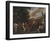 Rebecca and Eliezer at the Well, 1627-1679-Domenico Gargiulo-Framed Giclee Print