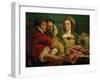 Rebecca at the Fountain-Giovanni Battista Tiepolo-Framed Giclee Print