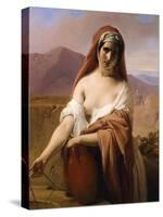 Rebecca at the Well, 1848-Francesco Hayez-Stretched Canvas