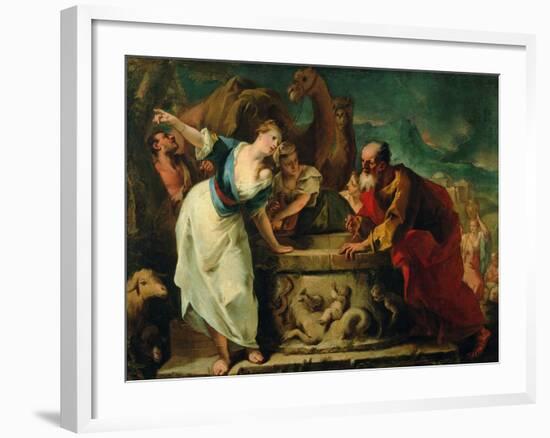 Rebecca at the Well-null-Framed Giclee Print