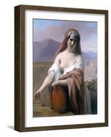 Rebecca at the Well-Francesco Hayez-Framed Giclee Print