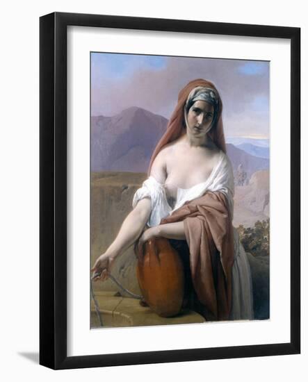 Rebecca at the Well-Francesco Hayez-Framed Giclee Print