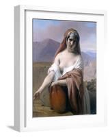 Rebecca at the Well-Francesco Hayez-Framed Giclee Print