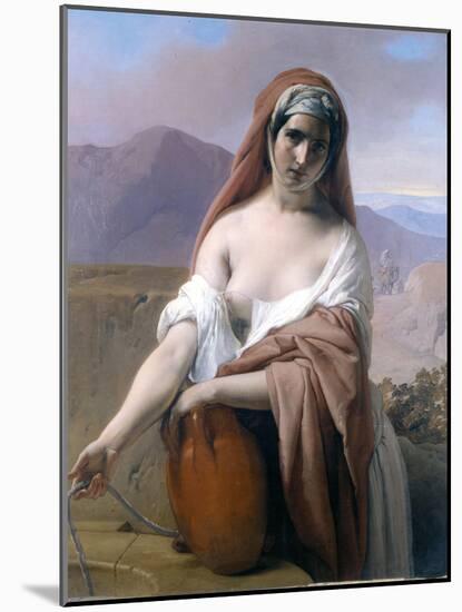 Rebecca at the Well-Francesco Hayez-Mounted Giclee Print