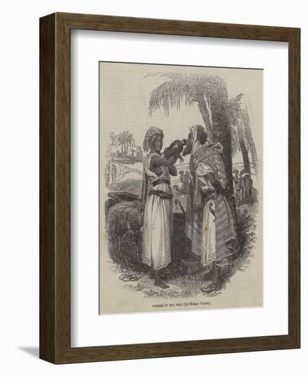 Rebecca at the Well-Emile Jean Horace Vernet-Framed Giclee Print