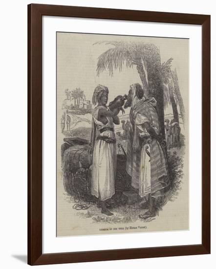 Rebecca at the Well-Emile Jean Horace Vernet-Framed Giclee Print