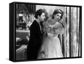 Rebecca d'Alfred Hitchcock with Judith Anderson and Joan Fontaine, 1940 (d'apres Daphne du Maurier)-null-Framed Stretched Canvas