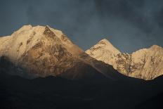 Smoke From A Village Home Passes Over The Mountains In Dingboche Nepal-Rebecca Gaal-Photographic Print