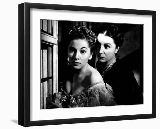 Rebecca, Joan Fontaine, Judith Anderson, 1940-null-Framed Photo