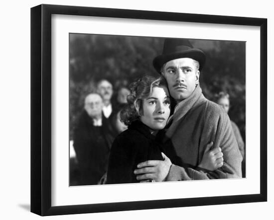 Rebecca, Joan Fontaine, Laurence Olivier, 1940-null-Framed Photo