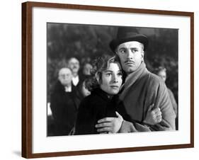 Rebecca, Joan Fontaine, Laurence Olivier, 1940-null-Framed Photo