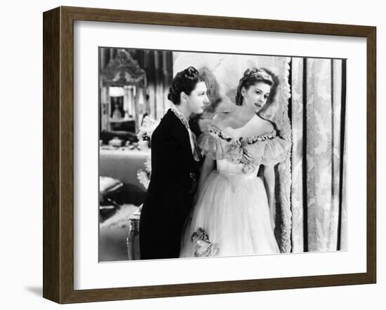 Rebecca, Judith Anderson, Joan Fontaine, 1940-null-Framed Photo