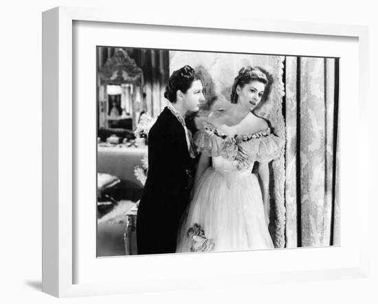 Rebecca, Judith Anderson, Joan Fontaine, 1940-null-Framed Photo