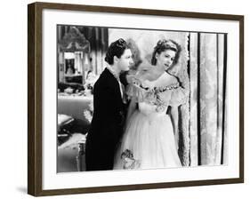 Rebecca, Judith Anderson, Joan Fontaine, 1940-null-Framed Photo