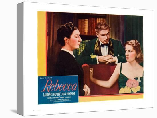 Rebecca, Judith Anderson, Laurence Olivier, Joan Fontaine, 1940-null-Stretched Canvas