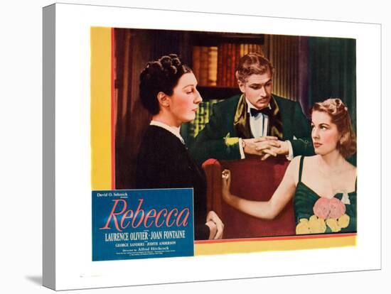 Rebecca, Judith Anderson, Laurence Olivier, Joan Fontaine, 1940-null-Stretched Canvas