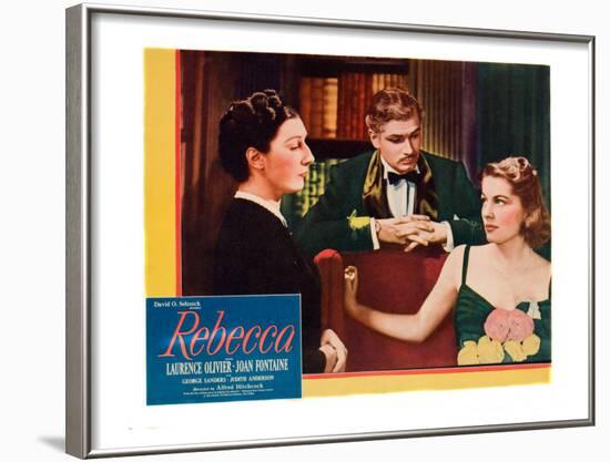 Rebecca, Judith Anderson, Laurence Olivier, Joan Fontaine, 1940-null-Framed Photo