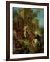 Rebecca Kidnapped by the Templar, Sir Brian De Bois-Guilbert, 1858-Eugene Delacroix-Framed Giclee Print