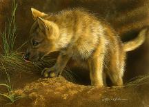 Snack Patrol - Wolf Pup-Rebecca Latham-Art Print