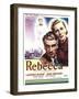 Rebecca, Laurence Olivier, Joan Fontaine on Belgian Poster Art, 1940-null-Framed Art Print