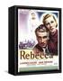 Rebecca, Laurence Olivier, Joan Fontaine on Belgian Poster Art, 1940-null-Framed Stretched Canvas