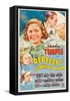 REBECCA OF SUNNYBROOK FARM, Phyllis Brooks, Shirley Temple, Randolph Scott, Gloria Stuart, 1938,-null-Framed Stretched Canvas