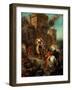 Rebecca Raped by a Knight Templar During the Sack of the Castle Frondeboeuf-Eugene Delacroix-Framed Giclee Print