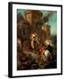 Rebecca Raped by a Knight Templar During the Sack of the Castle Frondeboeuf-Eugene Delacroix-Framed Giclee Print