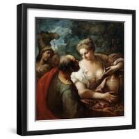 Rebekah at the Well, 16th Century-Titian (Tiziano Vecelli)-Framed Giclee Print