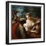 Rebekah at the Well, 16th Century-Titian (Tiziano Vecelli)-Framed Giclee Print