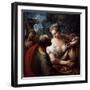 Rebekah at the Well-Titian (c 1488-1576)-Framed Giclee Print